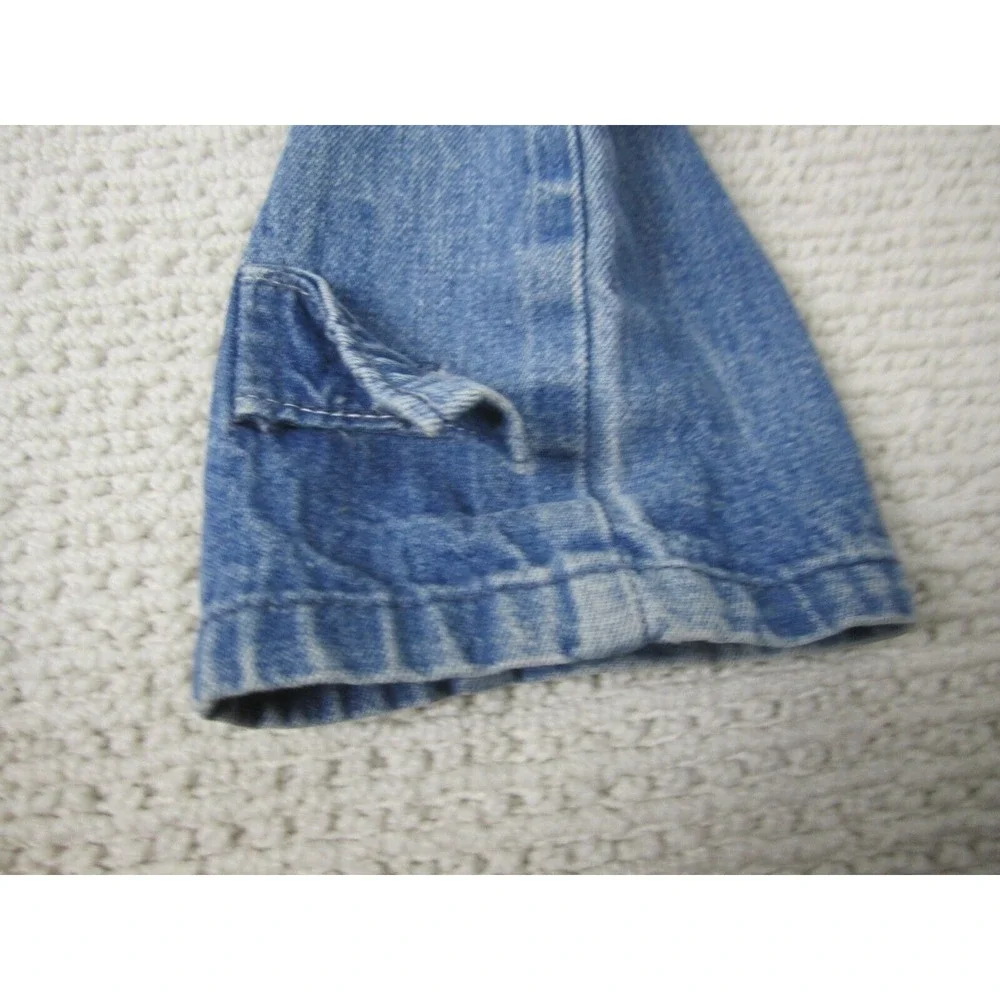VTG Oshkosh B'Gosh Overalls Boys Sz 6 Blue Denim‎ Jean Mechanic Farmer Full Suit